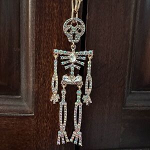 Halloween 🎃 Bejeweled Skeleton 💀 Necklace 💀